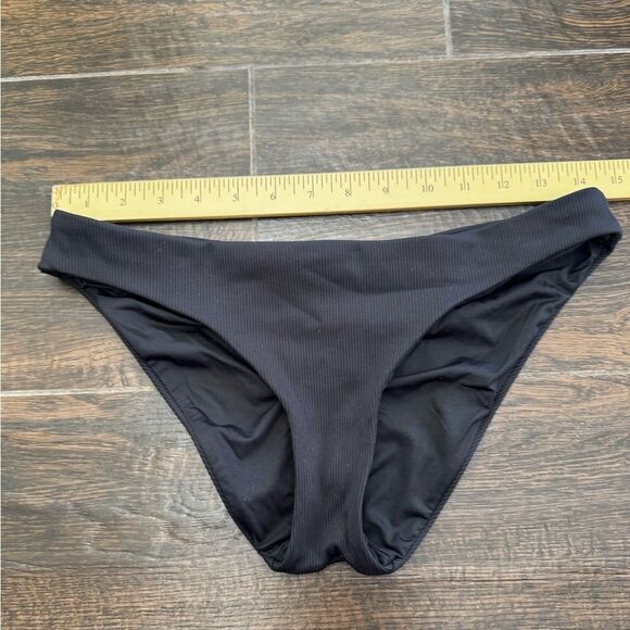 Becca by Rebecca Virtue Adela Hipster Black Bikini Bottoms sz M EUC - Picture 2 of 4